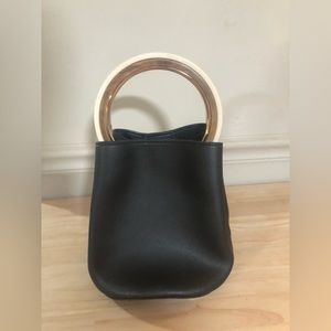 Bucket style black bag